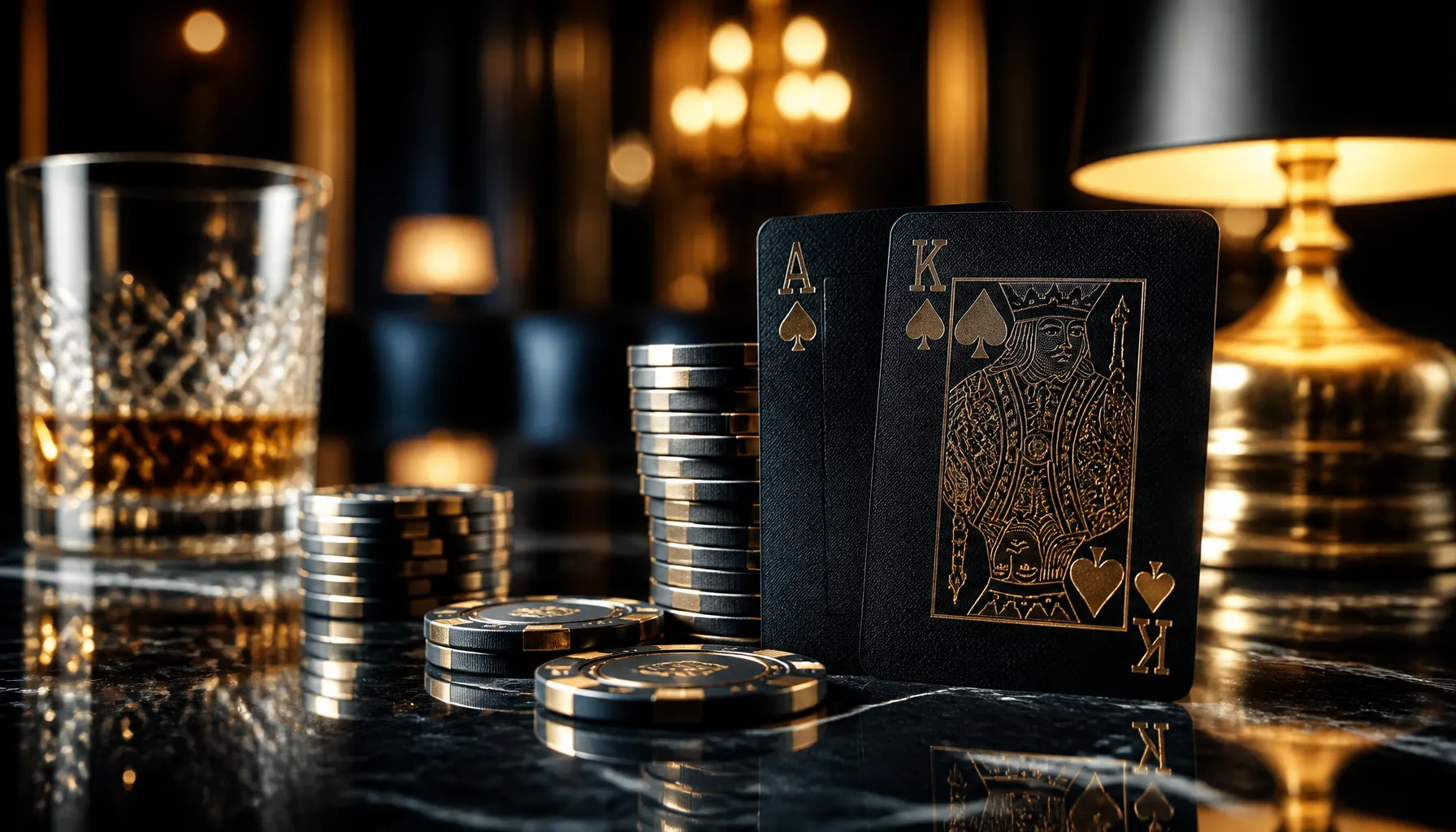 Close-up of gleaming gold coins scattered on deep emerald green velvet surface with soft cinematic warm lighting